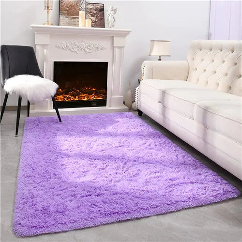 Pink Carpet for Living Room Plush Rug Bed Room Floor Fluffy Mats Anti-slip Home Decor Rugs Soft Velvet Carpets Kids Room Blanket