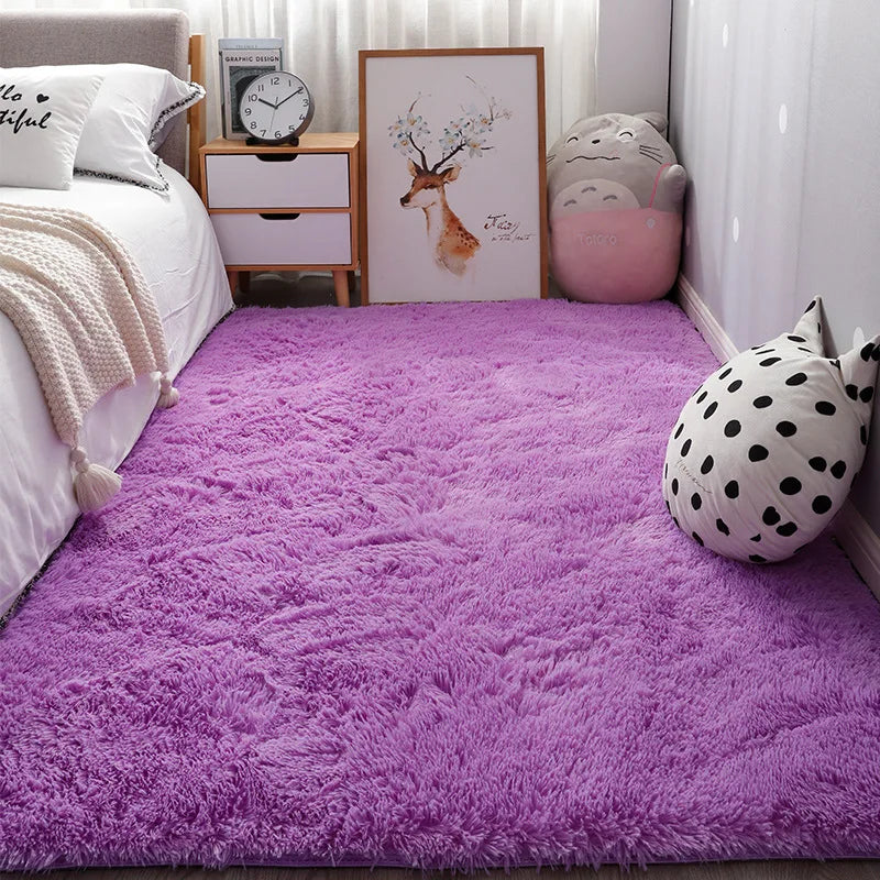 Rugs And Carpets For Home Living Room Fluffy Furry Big Rug Hallway Entrance Door Mats Teen Room Decoration Carpet In The Bedroom