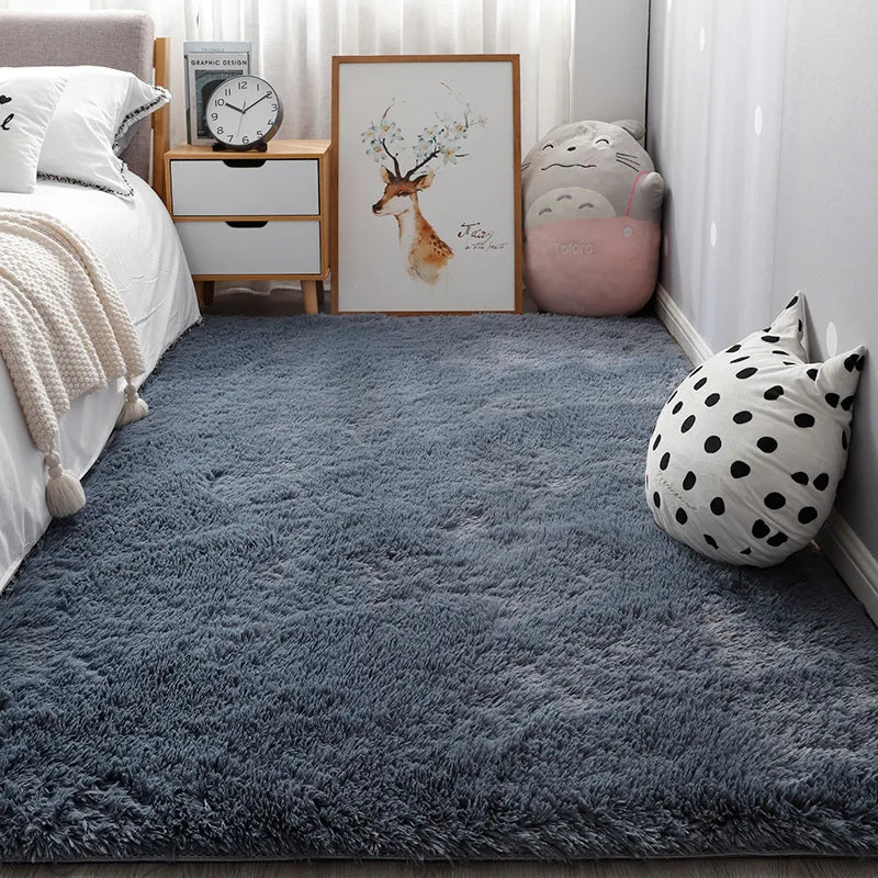 Rugs And Carpets For Home Living Room Fluffy Furry Big Rug Hallway Entrance Door Mats Teen Room Decoration Carpet In The Bedroom