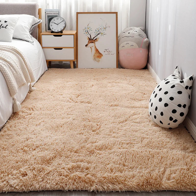 Rugs And Carpets For Home Living Room Fluffy Furry Big Rug Hallway Entrance Door Mats Teen Room Decoration Carpet In The Bedroom