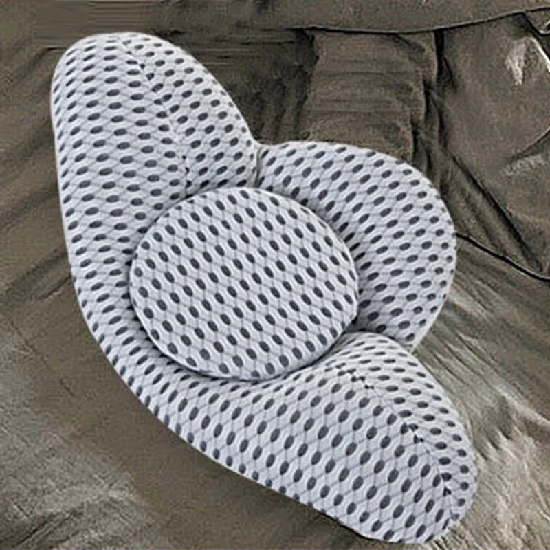 Buckwheat Sleep Pillow Bed Backrest Pillow Pregnant Women Pillow Waist Lumbar Support Spine Lumbar Disc Breathable Back Cushion