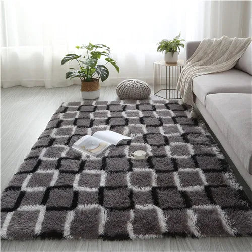 Pink Carpet for Living Room Plush Rug Bed Room Floor Fluffy Mats Anti-slip Home Decor Rugs Soft Velvet Carpets Kids Room Blanket