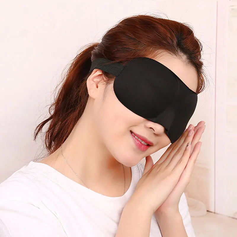 Sleep Blackout Goggles 3D Eye-Patch Fatigue Mitigation Breathable Nerves Cool Goggles CJ