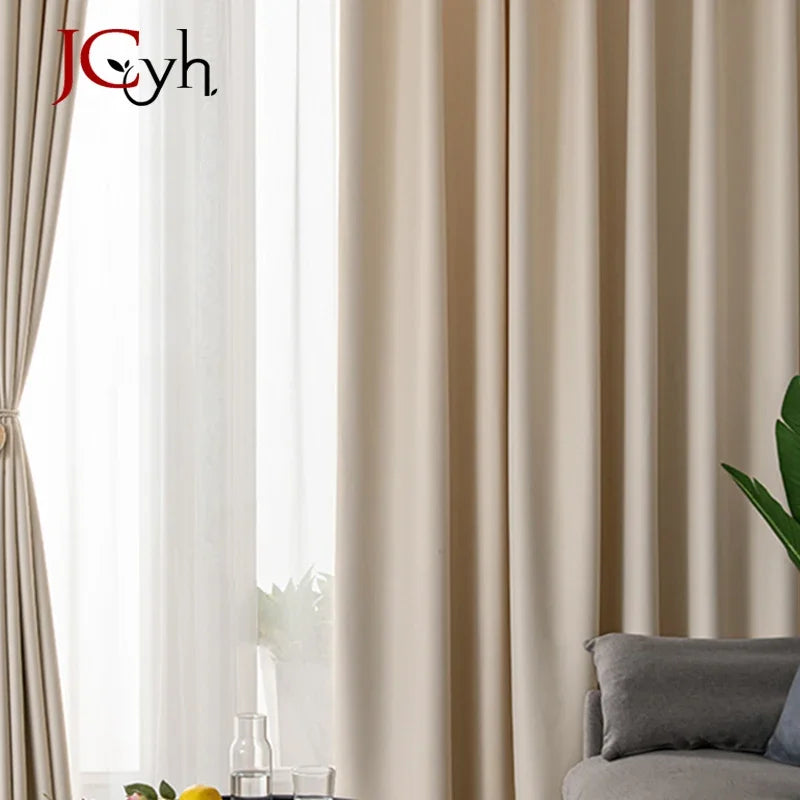 Modern Hall Blackout Curtains for Living Room Girl Bedroom Long Curtain for Windows Ready-made Cortinas Rideaux High-shading 90%