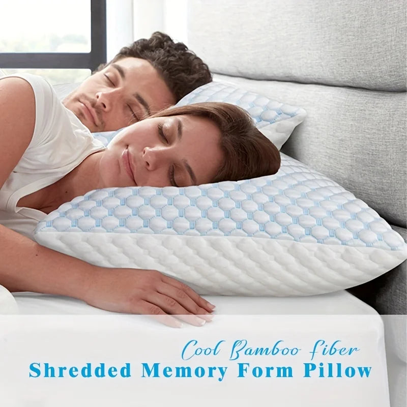 Memory Foam Bed Pillow Bed Pillow For Sleeping Breathable Pillow With Washable Removable Bed Pillow Cover Pillow 51x76cm