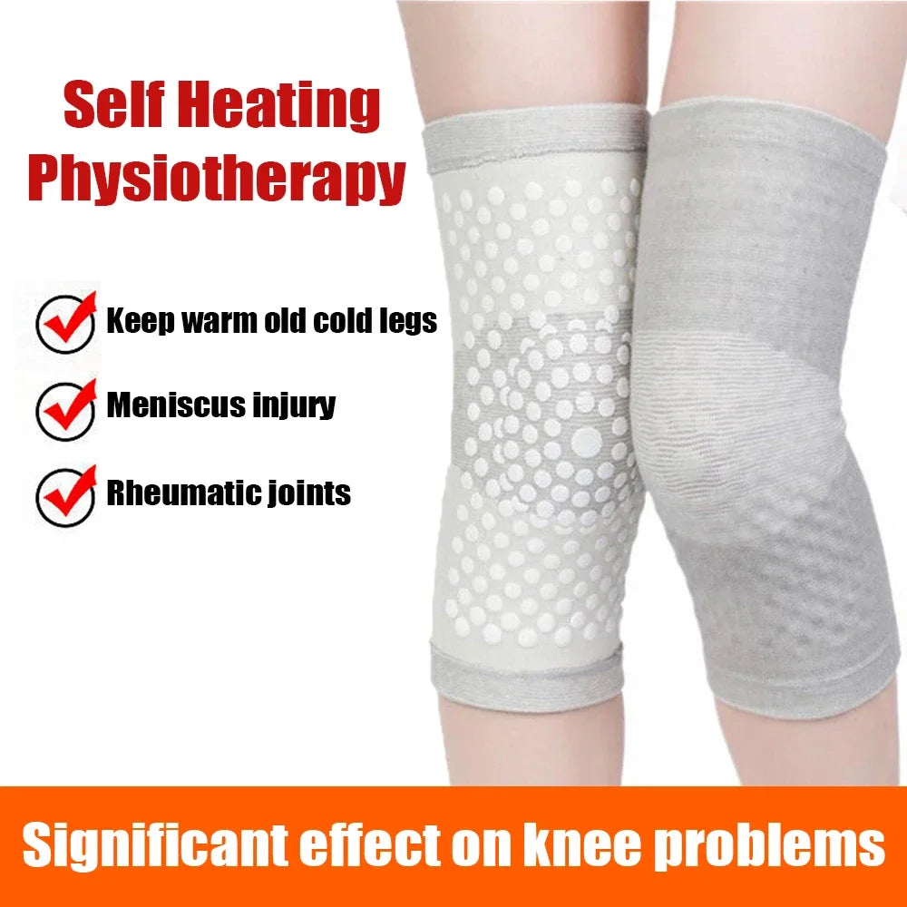 2Pcs Self Heating Support Knee Pad Knee Brace Warm for Arthritis Joint Pain Relief Injury Recovery Belt Knee Massager Leg Warmer