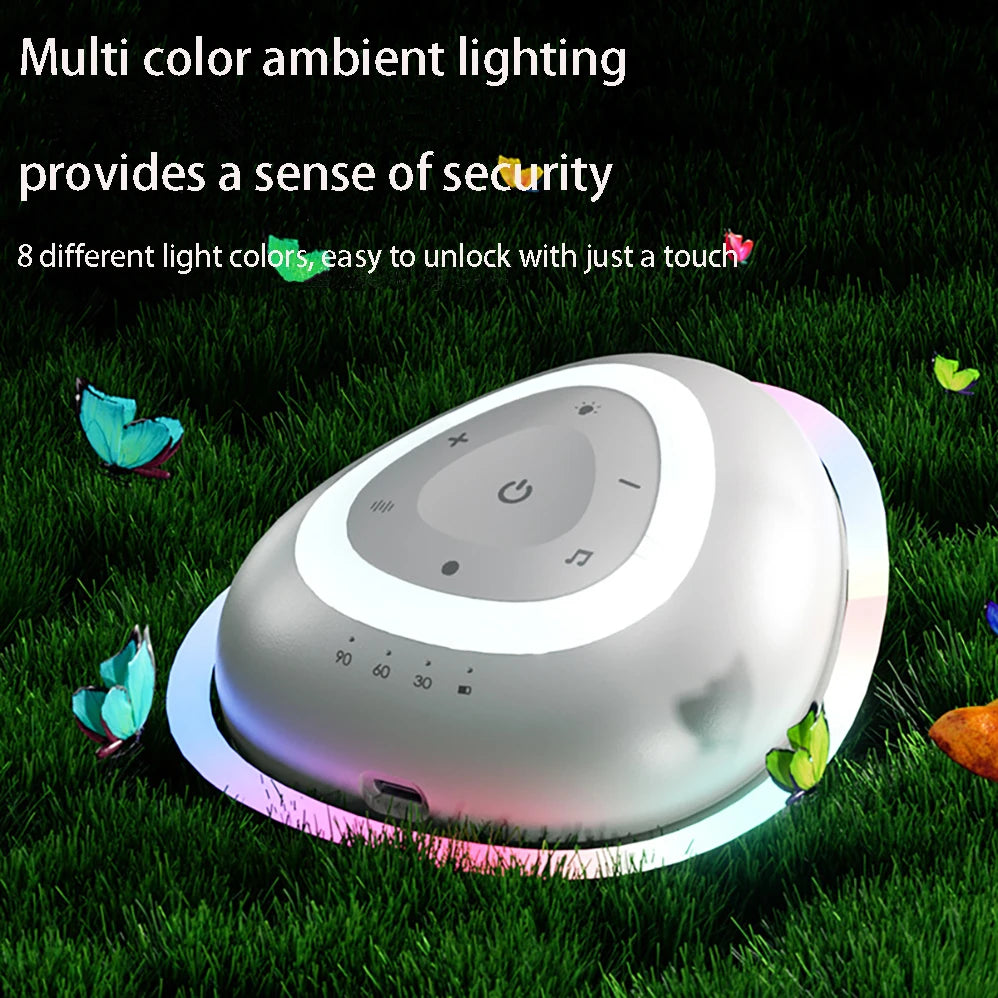 LED Night Light White Noise Machine Baby Sleep Type C Charging DC3.7V 1500mAh Battery Timing For Sleeping Support Lamp