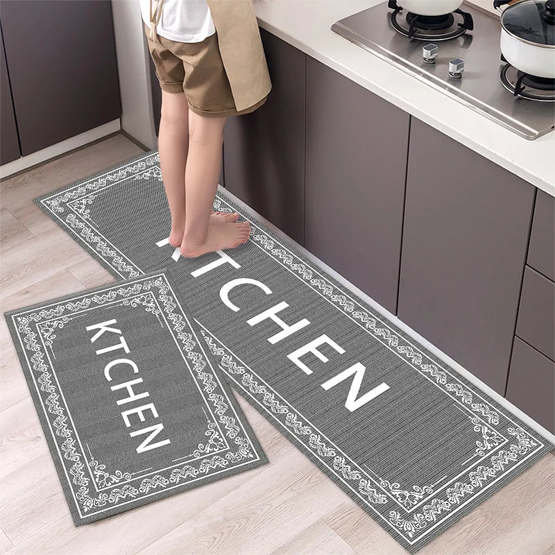 Kitchen Floor Mat Bedroom Living Room Long Bedside Area Rug Hallway Soft Washable Carpet Anti Slip Bathroom Entrance Doormat