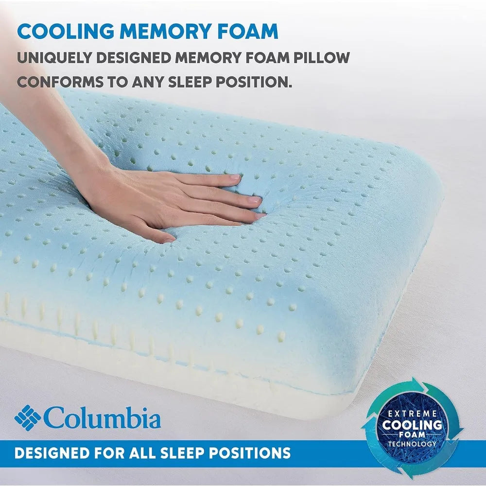 Cooling Gel Memory Foam Pillow - Comfortable and Supportive with Cooling & Breathable Features - Removable Washable Cover, King