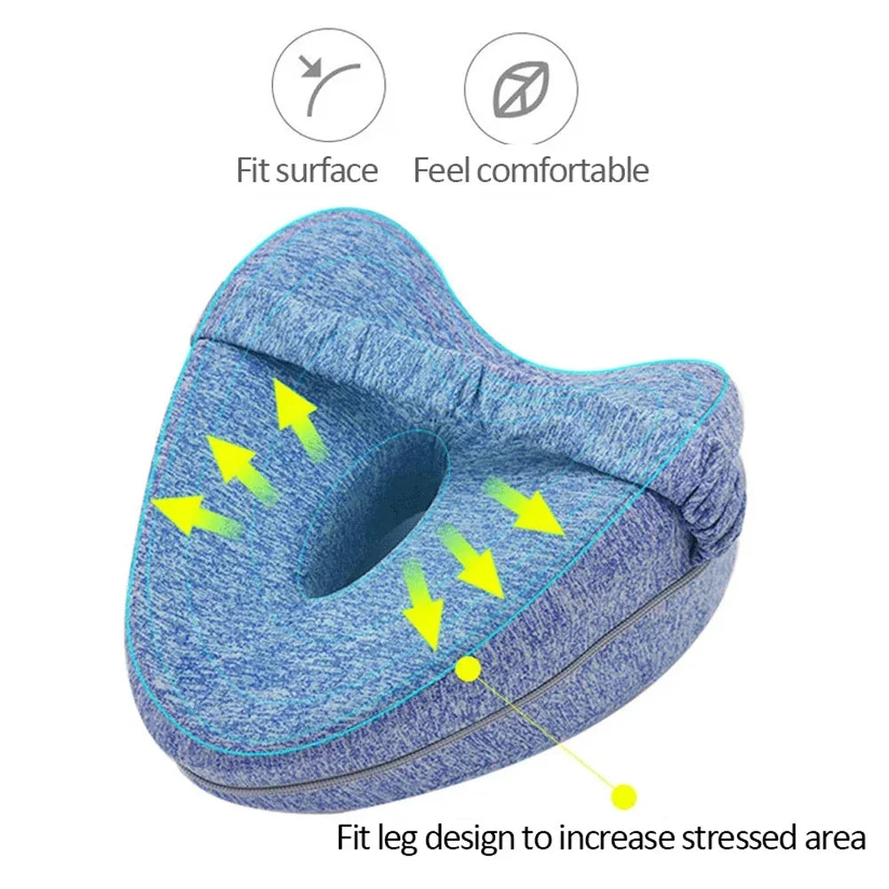 Memory Cotton Leg Pillow Sleeping Orthopedic Sciatica Back Hip Body Joint Pain Relief Thigh Leg Pad Cushion Home Memory Foam