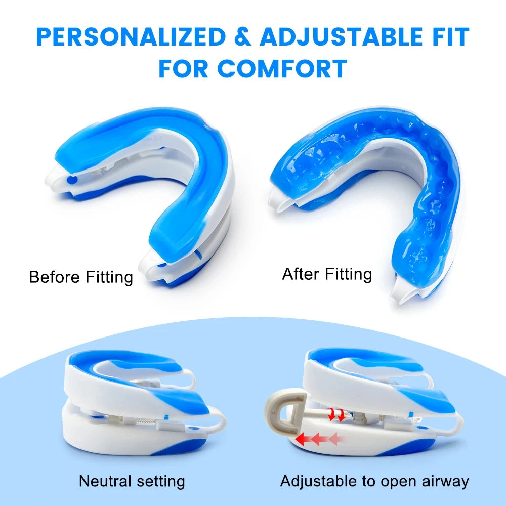 Adjustable Anti Snoring Mouth Guard Braces Sleeping Anti-Snoring Devices Bruxism Snoring Stopper Improve Sleep Snore Mouthpiece