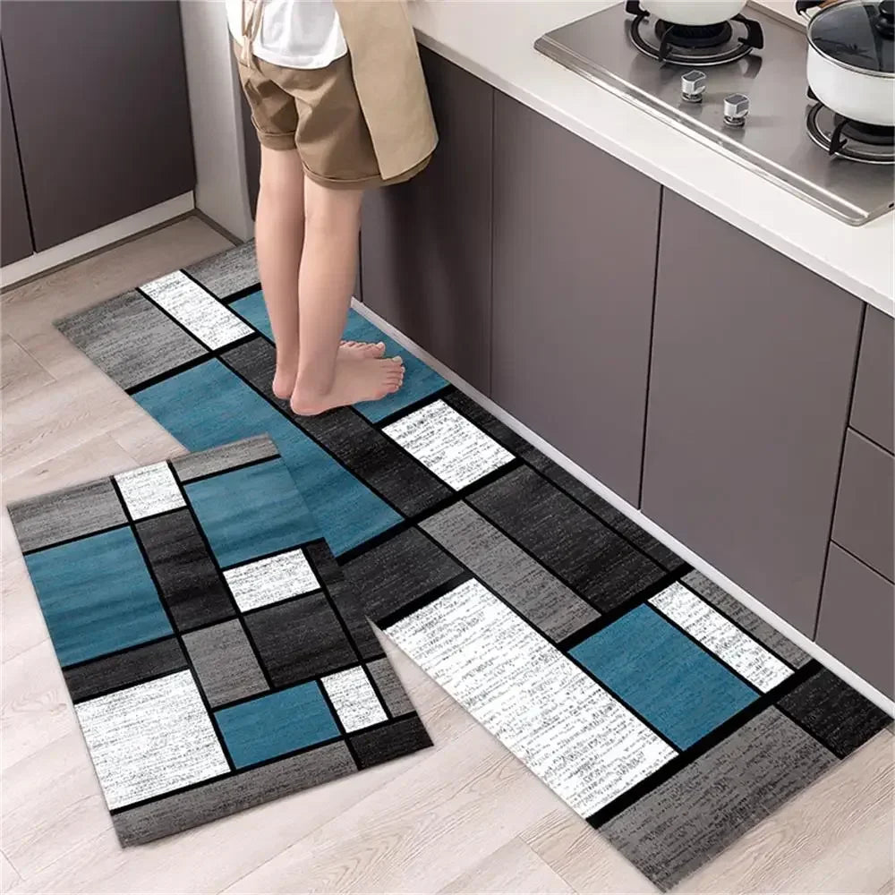 Kitchen Carpet Mats for Floor Anti Slip Bathroom Entrance Doormat Bedroom Living Room Long Bedside Area Rug Soft Washable Carpet