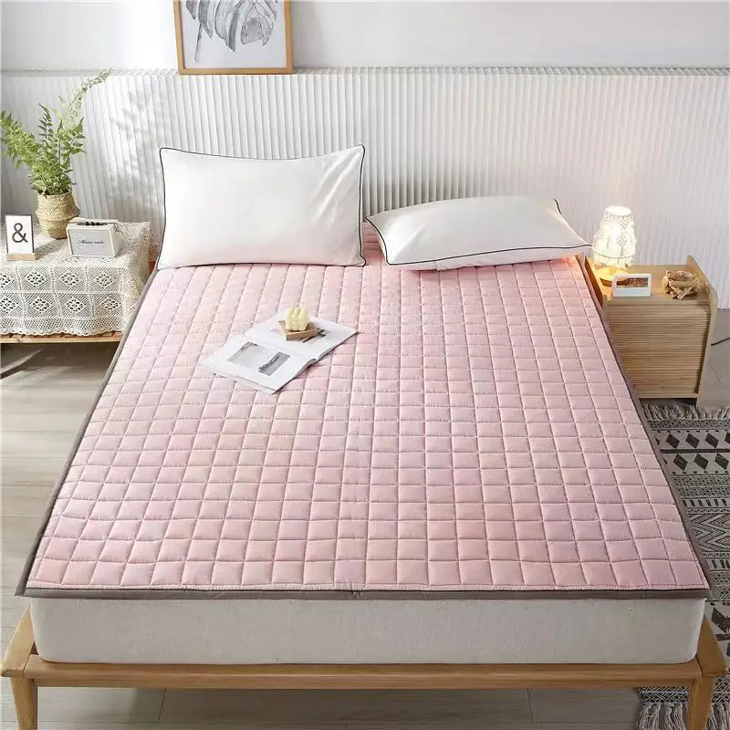 Four Seasons Thin Mattress Anti-Slip Washable 1.5m Bed Protective Mat Dormitory Tatami Single Double Queen King Mattress Pad