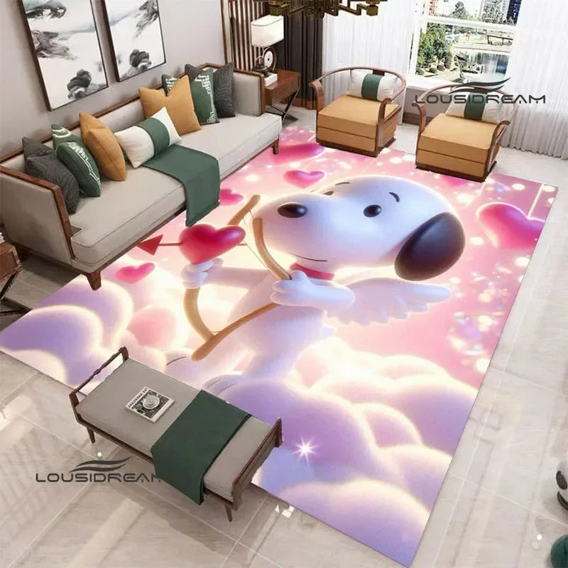 Cute Cartoon S-Snoopy printed carpet Non-slip carpet outdoor carpets area rug Home bedroom decor rugs for bedroom birthday gift