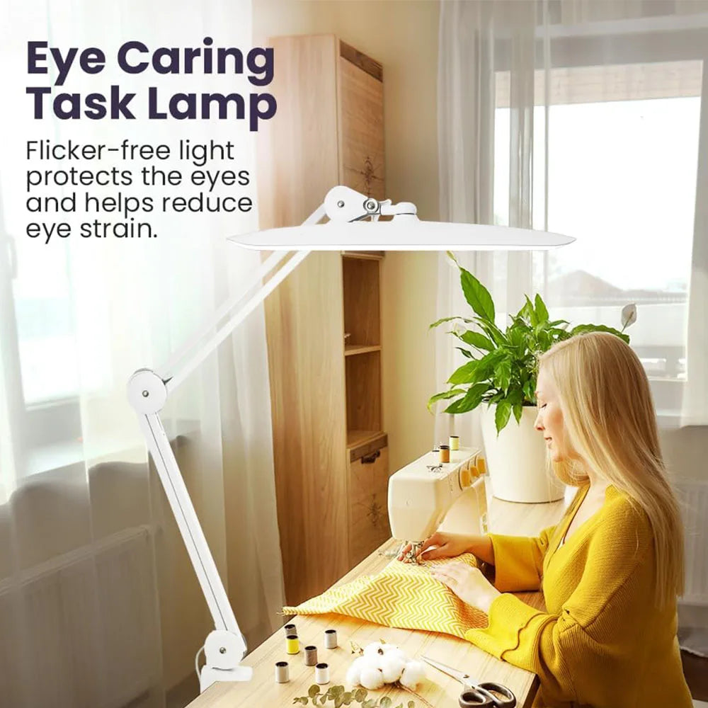 Swing Arm Desk Lamp Reading Makeup Folding Filling Light Live Streaming Beauty Salon Lamp Portable Clamp-on Led Table Lamp