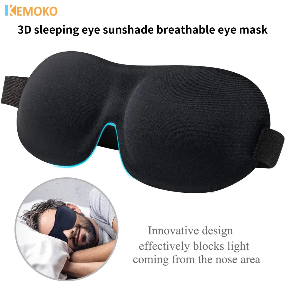 3D Eye Mask Shading Breathable Eye Cover Natural Sleeping Eye Mask Memory Foam Block Night Mask Blindfold for Sleep