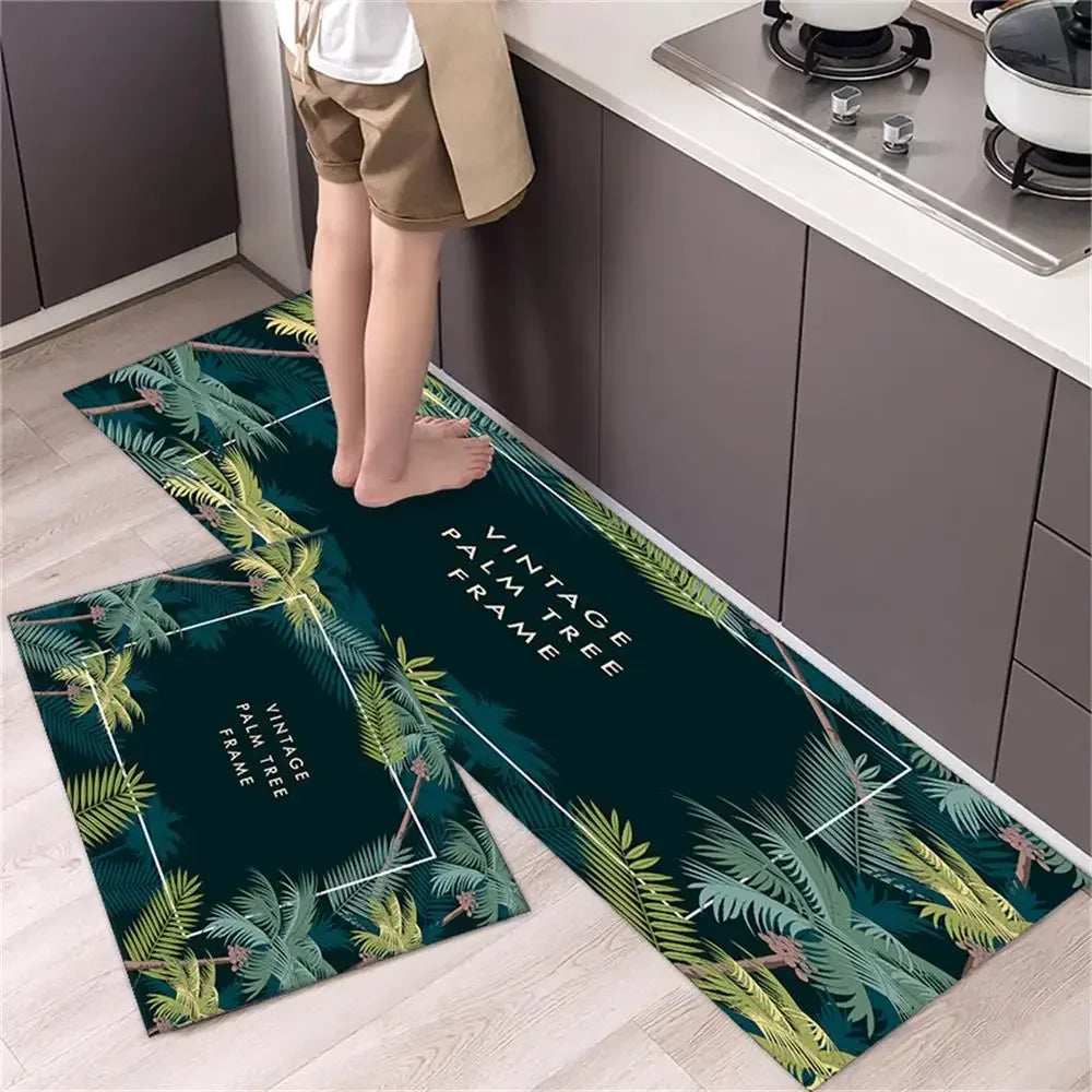 Kitchen Carpet Mats for Floor Anti Slip Bathroom Entrance Doormat Bedroom Living Room Long Bedside Area Rug Soft Washable Carpet