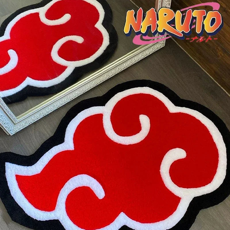 Naruto Akatsuki Red Cloud Doormat Mat Anime Anti-Slip Kitchen Bedroom Carpet Living Room Entrance Rug Home Decor Kids Gift