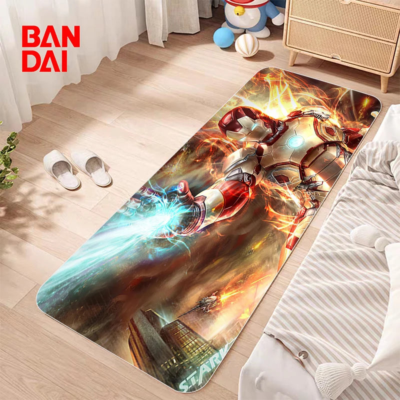 Bathroom Mat Non-slip Washable Kitchen Marvel Bath Bedside Room Carpet Kawaii Rug Corridor Welcome Home Decoration Bedroom Floor