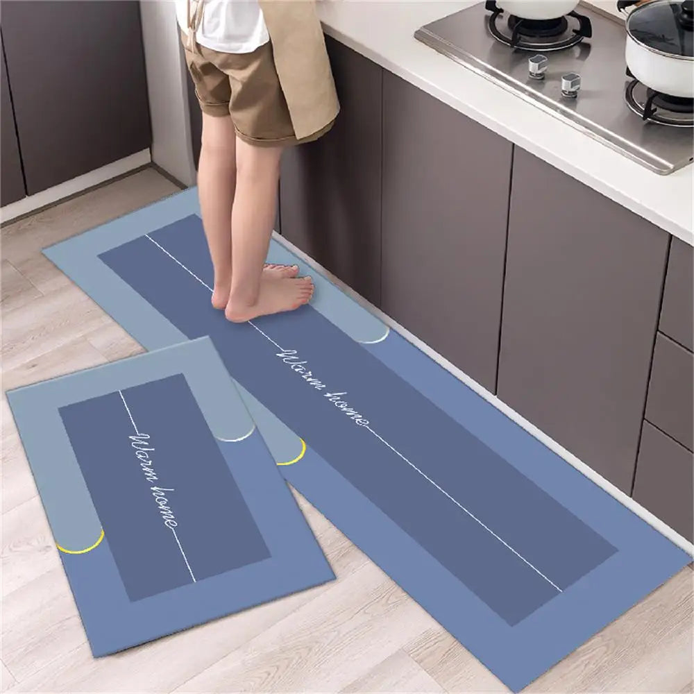 Kitchen Floor Mat Bedroom Living Room Long Bedside Area Rug Hallway Soft Washable Carpet Anti Slip Bathroom Entrance Doormat