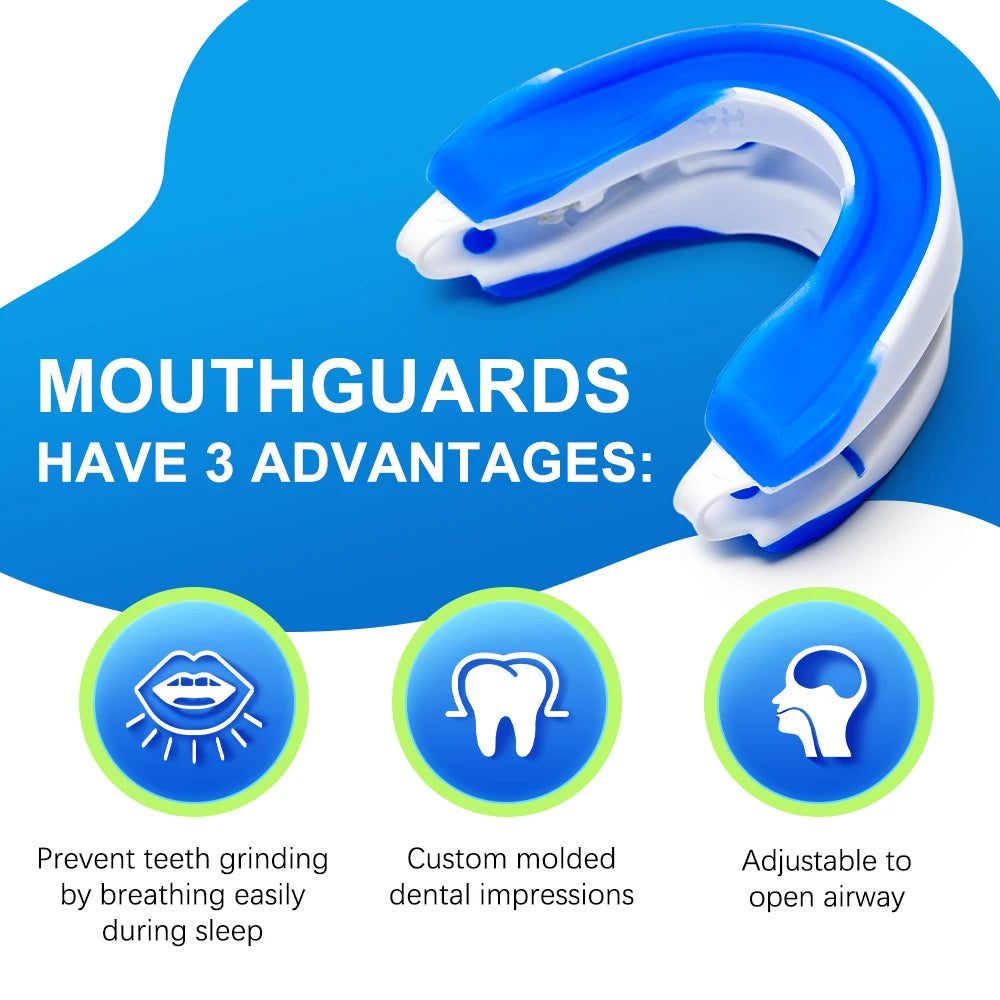 Adjustable Anti Snoring Mouth Guard Braces Sleeping Anti-Snoring Devices Bruxism Snoring Stopper Improve Sleep Snore Mouthpiece