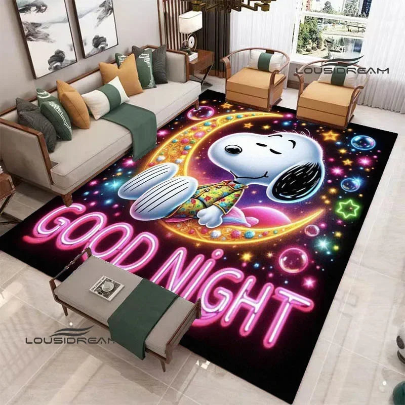 Cute Cartoon S-Snoopy printed carpet Non-slip carpet outdoor carpets area rug Home bedroom decor rugs for bedroom birthday gift