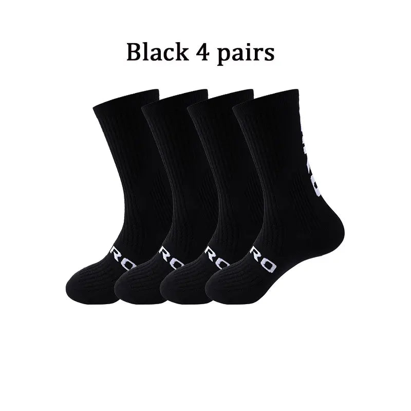 Cycling Socks Men 4 Pairs/set Biking Socks Women Sport Sweat Absorbing Breathable Football Soccer Compression Socks Wholesale