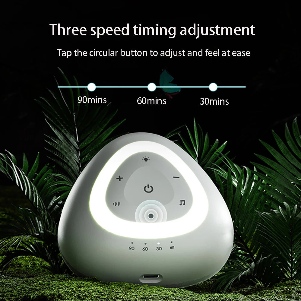 LED Night Light White Noise Machine Baby Sleep Type C Charging DC3.7V 1500mAh Battery Timing For Sleeping Support Lamp