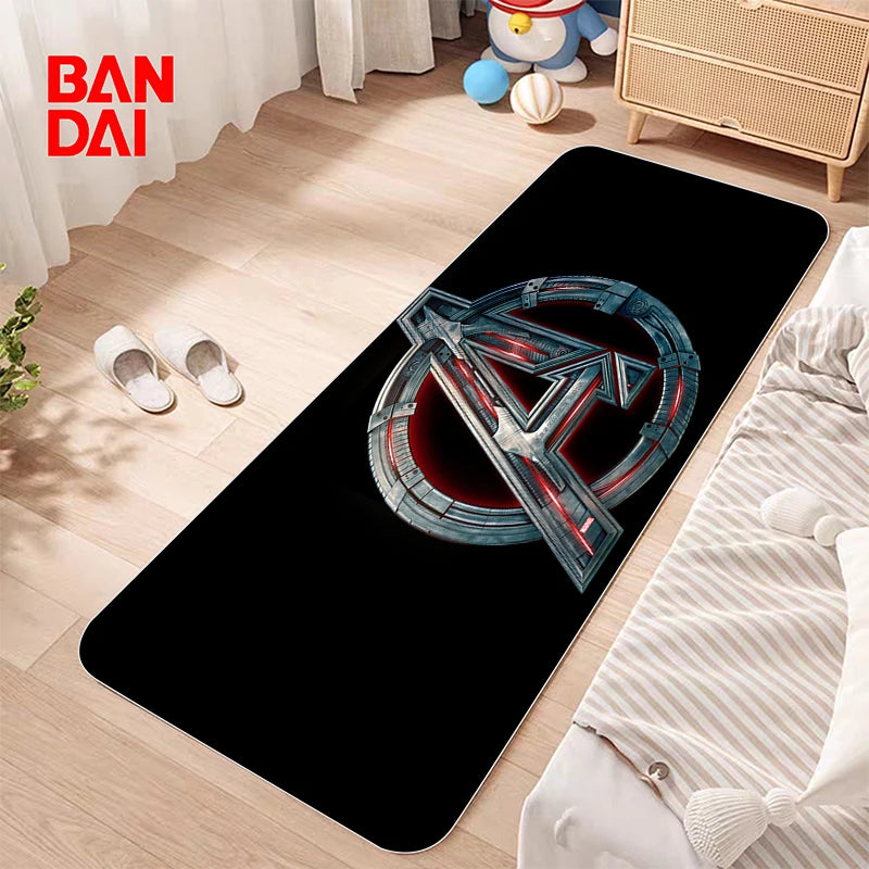 Bathroom Mat Non-slip Washable Kitchen Marvel Bath Bedside Room Carpet Kawaii Rug Corridor Welcome Home Decoration Bedroom Floor