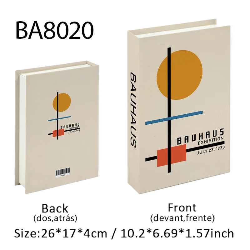 Bauhaus Decorative Books Open Luxury Fake Book Storage Box Home Decor Matisse Boho Monet Coffee Table Shelf Interior Decoration