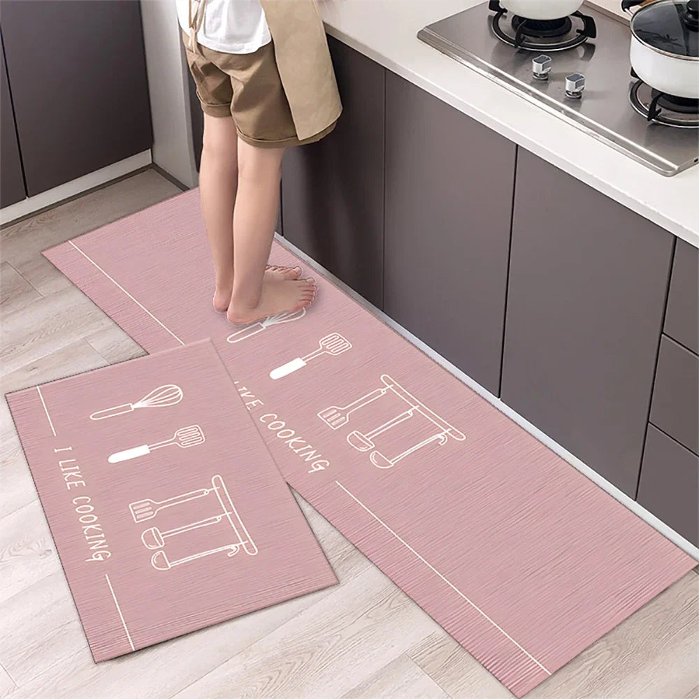 Kitchen Floor Mat Bedroom Living Room Long Bedside Area Rug Hallway Soft Washable Carpet Anti Slip Bathroom Entrance Doormat