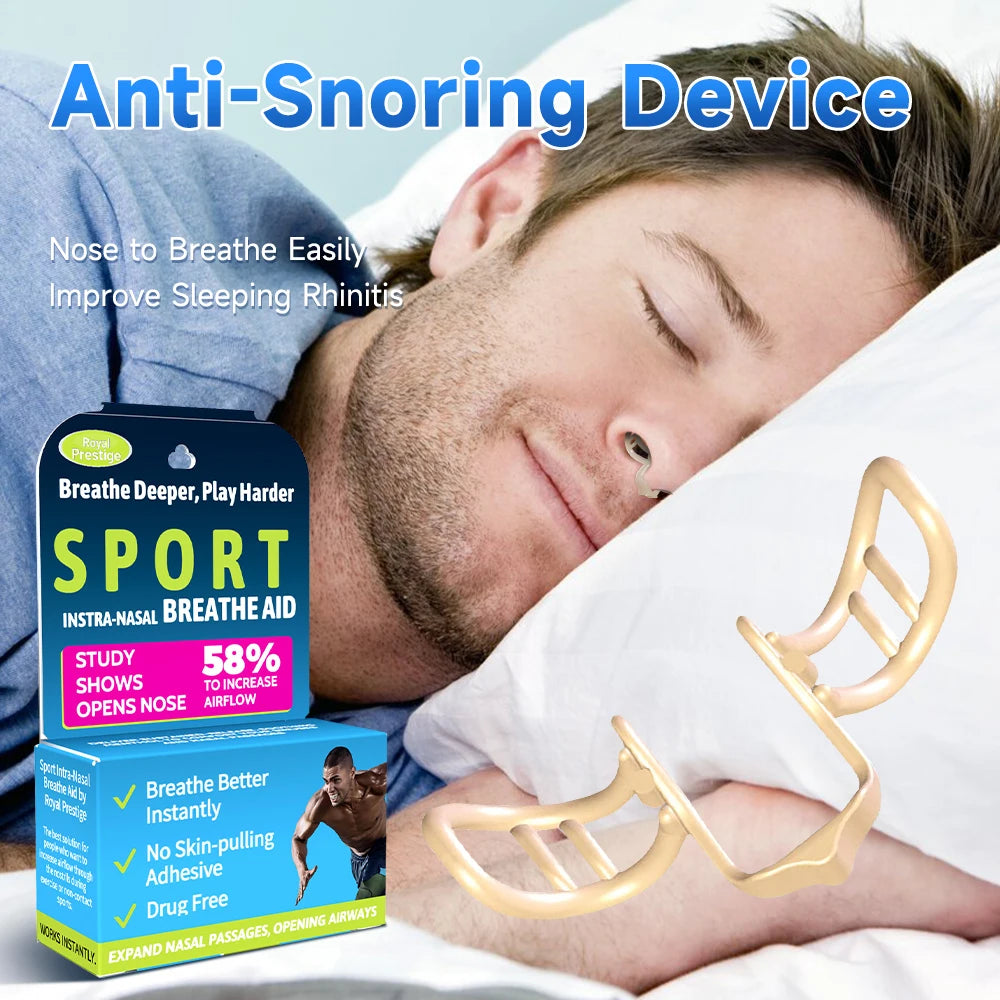 Anti Snoring Nasal Dilator Improve Sleep Silicone Nose Clip Sleeping Aid Snore Stopper Anti-Snoring Devices Help Breathe