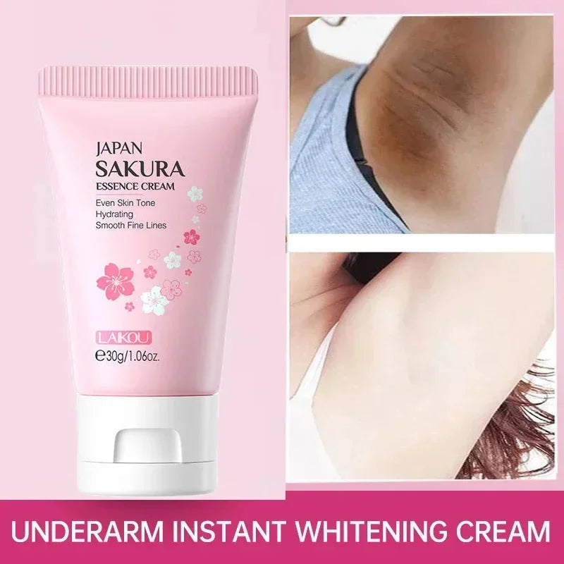 Inner Thigh Brighten Cream Bleaching Armpits Elbows Knees Moisturize Body Lotion Cream Brighten Lighten Whiten Smooth Skin Care