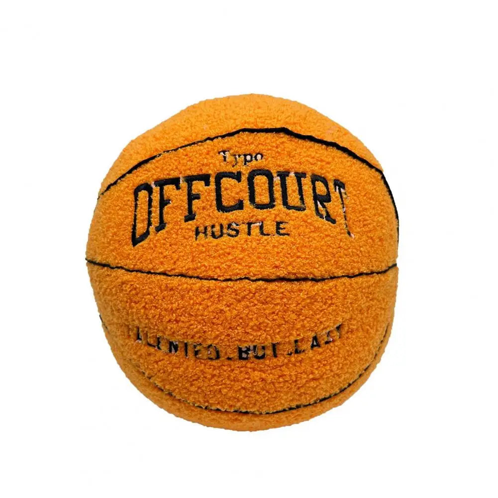 Basketball Plush Pillow Soft Durable Fluffy Basketball Plush Toy