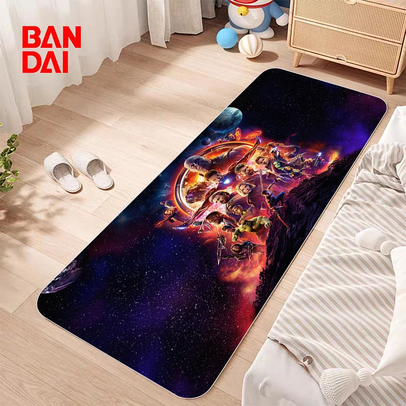 Bathroom Mat Non-slip Washable Kitchen Marvel Bath Bedside Room Carpet Kawaii Rug Corridor Welcome Home Decoration Bedroom Floor