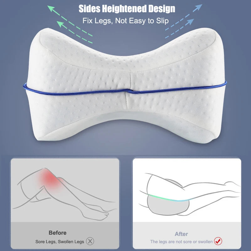 Memory Cotton Leg Pillow Sleeping Orthopedic Sciatica Home Memory Foam Back Hip Body Joint Pain Relief Thigh Leg Pad Cushion