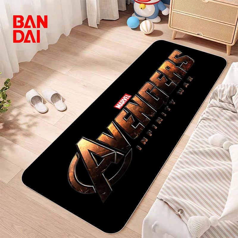 Bathroom Mat Non-slip Washable Kitchen Marvel Bath Bedside Room Carpet Kawaii Rug Corridor Welcome Home Decoration Bedroom Floor