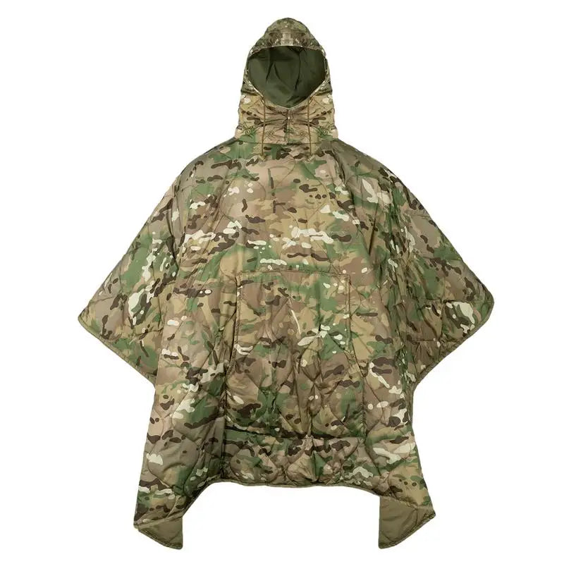 Camping Wearable Sleeping Bag Hooded Poncho Wearable Cloak Blanket Poncho Camouflage Sleeping Bag Cloak Cape For Camping