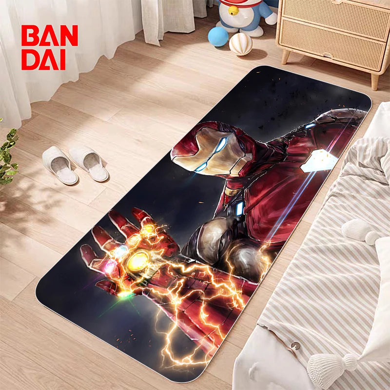 Bathroom Mat Non-slip Washable Kitchen Marvel Bath Bedside Room Carpet Kawaii Rug Corridor Welcome Home Decoration Bedroom Floor