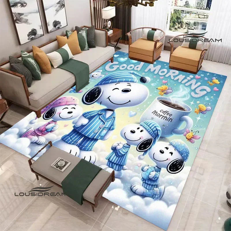 Cute Cartoon S-Snoopy printed carpet Non-slip carpet outdoor carpets area rug Home bedroom decor rugs for bedroom birthday gift