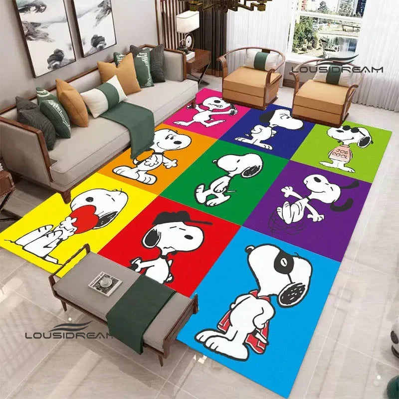 Cute Cartoon S-Snoopy printed carpet Non-slip carpet outdoor carpets area rug Home bedroom decor rugs for bedroom birthday gift