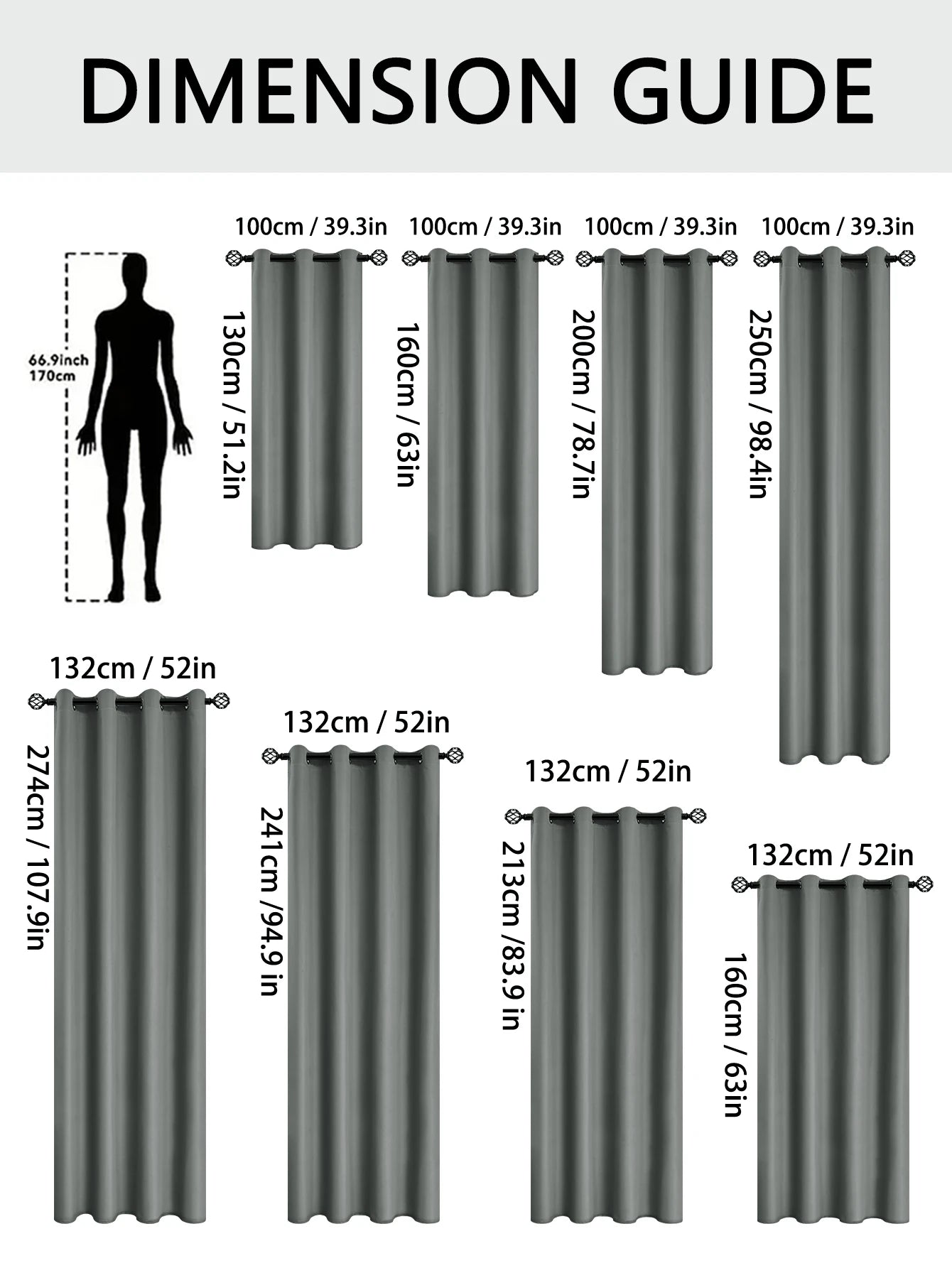 1pc Solid 100% Blackout Curtains with Grommets, Total Privacy Drapes for Bedroom, Beautiful Curtains for Living Room