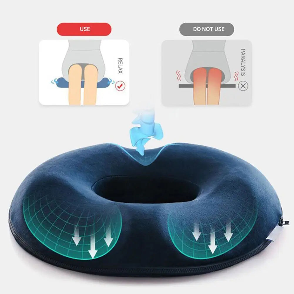 Donut Cushion Hemorrhoid Cushion Tailbone Coccyx Orthopedic Medical Prostate Chair For Memory Foam health Care Seat Pillow