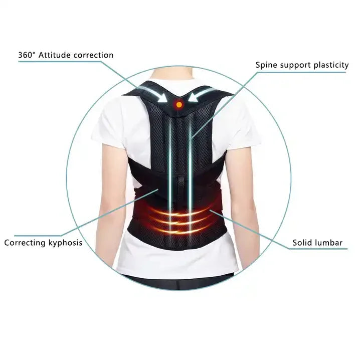 2023 Back Posture Corrector Shoulder Support Belt Upper and Lower Back Pain Relief Improve Spine Clavicle Brace Posture Vest