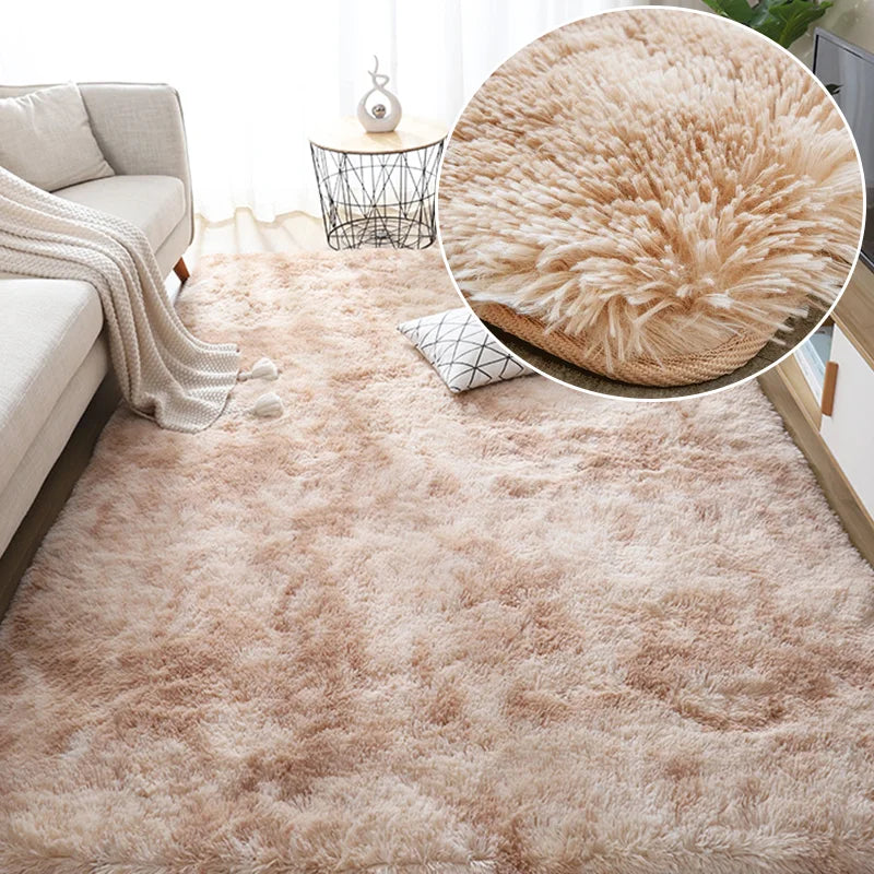 Gray Carpet for Living Room Plush Rug Bed Room Floor Fluffy Mats Anti-slip Home Decor Rugs Soft Velvet Carpets Kids Room Blanket