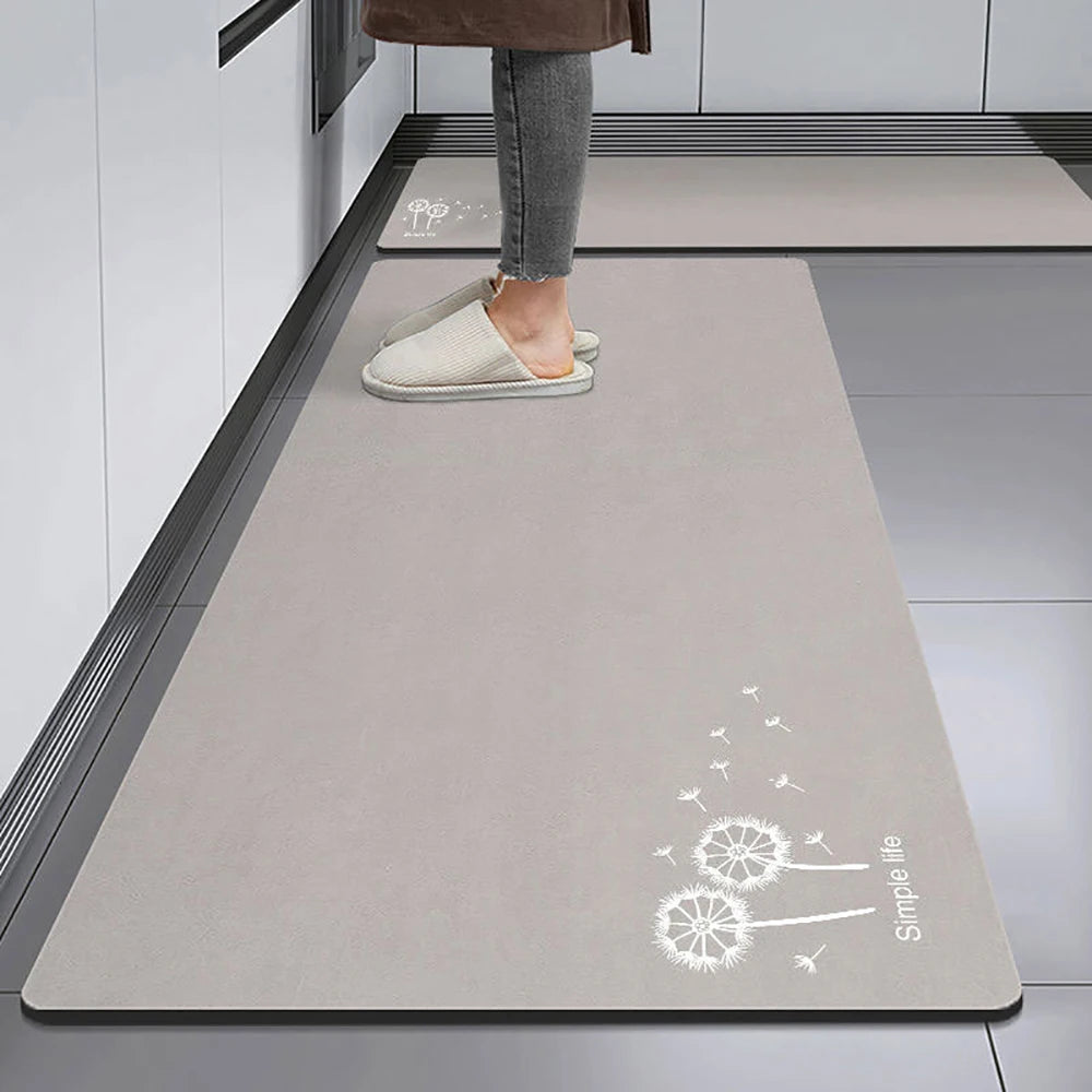 Non-slip Kitchen Mat Long Rugs Crystal Velvet Carpet for Living Room Absorbent Foot Mats Bedroom Doormat Alfombra Small Rugs