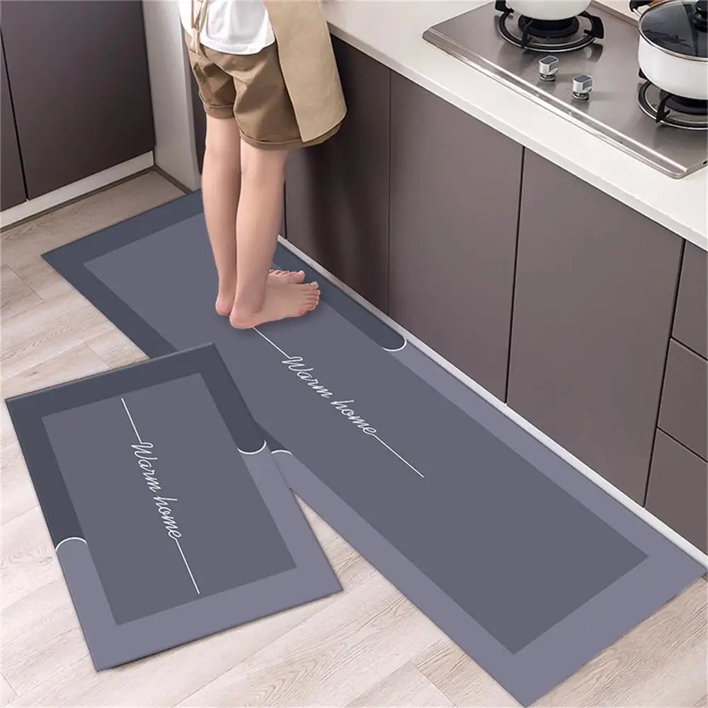 Kitchen Floor Mat Bedroom Living Room Long Bedside Area Rug Hallway Soft Washable Carpet Anti Slip Bathroom Entrance Doormat