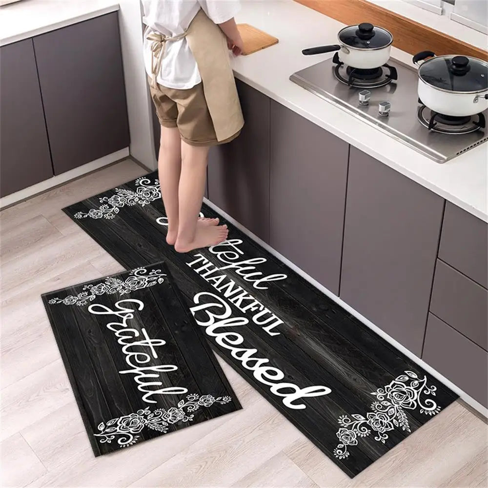 Kitchen Floor Mat Bedroom Living Room Long Bedside Area Rug Hallway Soft Washable Carpet Anti Slip Bathroom Entrance Doormat