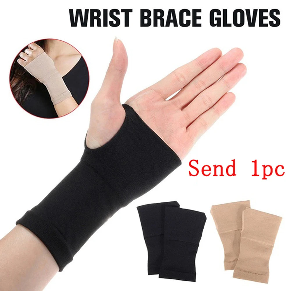 1PC Pain Relief Hand Palm Carpal Tunnel Compression Sleeve Sprain Strain Wrist Support Support Gloves Arthritis Brace Gloves