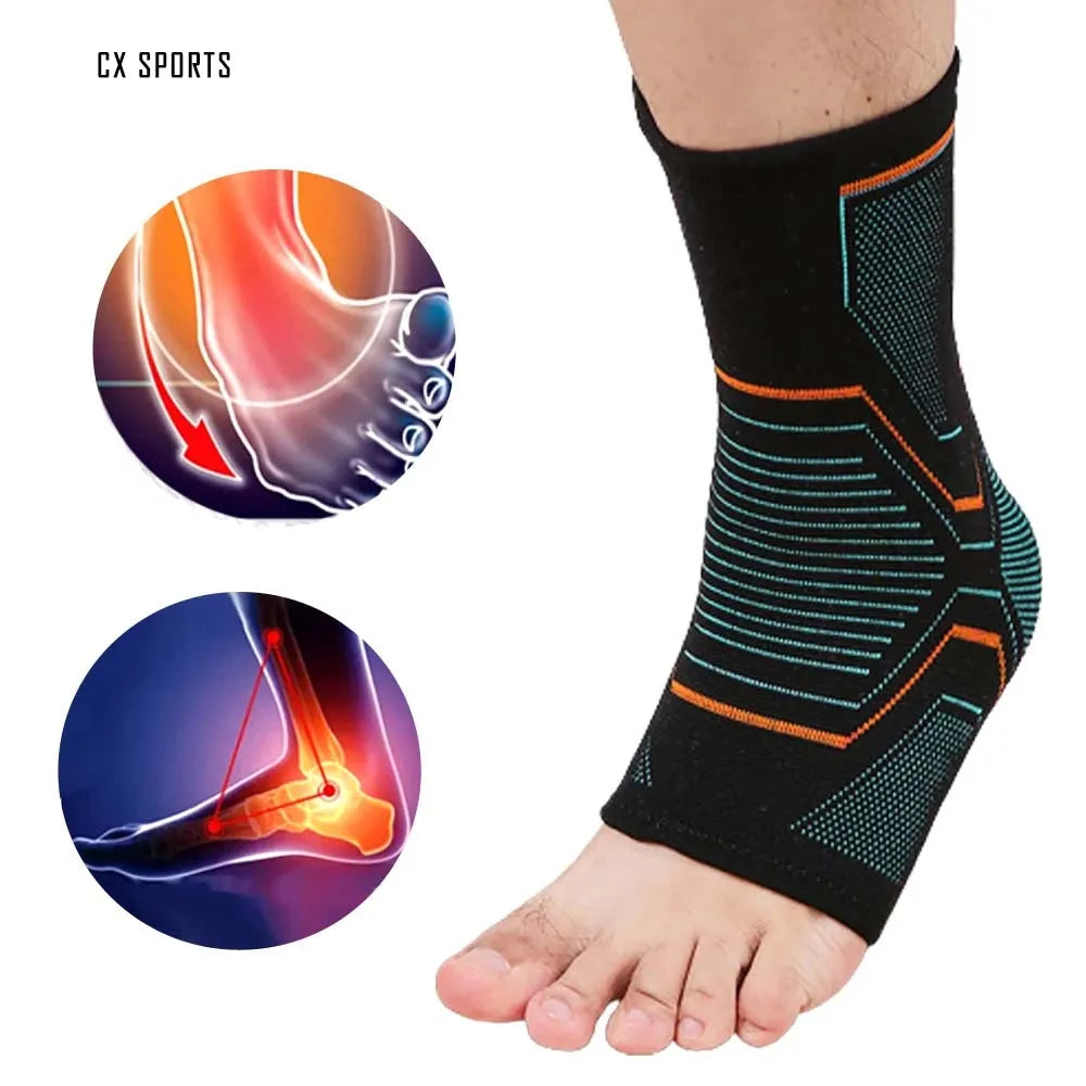 CX Compression Ankle Brace Sleeve Injury Recovery Joint Pain Tendon Support Plantar Fasciitis Foot Socks with Arch Support